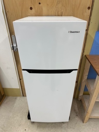 2020年製 Hisense ハイセンス 2ドア冷凍冷蔵庫 HR-B1201 ホワイト
