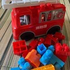 消防車　ブロックおもちゃ