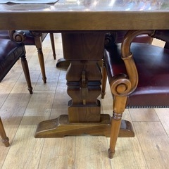 VARO.S.A. VALENTI  ダイニングテーブル  +  VARO S. A. VA  LENT ワインレッドx4