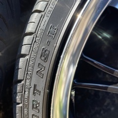 少し値下げ❗️軽自動車のドレスアップにいかがですか‼️17インチアルミホイール、タイヤ4本セット