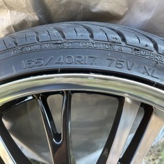 少し値下げ❗️軽自動車のドレスアップにいかがですか‼️17インチアルミホイール、タイヤ4本セット