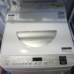シャープ　洗濯乾燥機　ES-TX5Eと洗濯機ラック