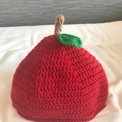 りんご帽子　ハンドメイド