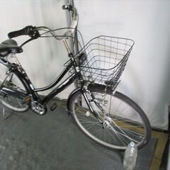 D122☆限定特価☆ 中古自転車 アサヒ ブラック【 27インチ 軽快車 6段 LED