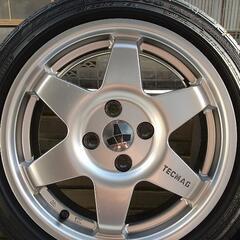 ※購入有難うございます🙏　テクマグ　タイヤホイール4本セット　バリ山👌