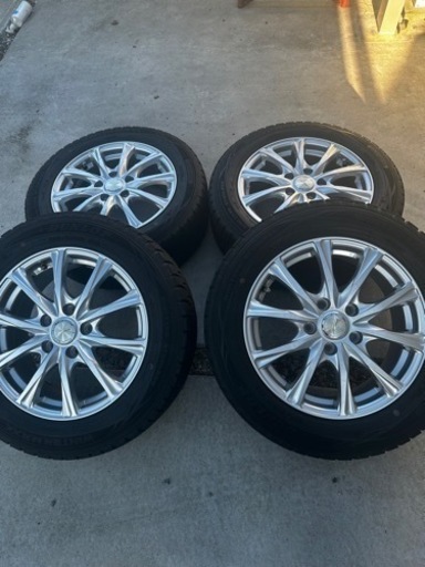 ※MK　【送料込み】ノア　スタッドレスタイヤ　純正ホイール　セット ヴォクシー（ノア）に付いてたスタッドレスタイヤホイールセット