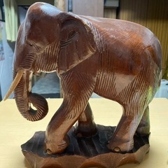 取引決まりました木彫りの象(置き物)1