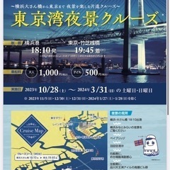 11/19 横浜→東京　夜景クルーズ　２枚