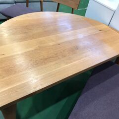 【愛品館八千代店】飛騨産業　半円ダイニング4点セット　森のことば