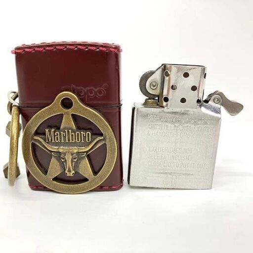 【中古品】ジッポー Zippo マルボロ Marlboro 喫煙グッズ ライター 刻印C 16 MADE IN U.S.A. 2016年3月製造 ※現状品 火花出ました。