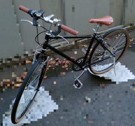 【比較的美品】クロスバイク　シマノ製6段変速 26インチ |鍵・ライト付き 軽量　　自転車　試用期間約6,7ヶ月