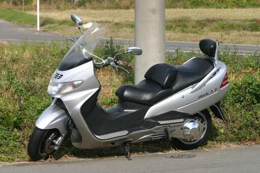 埼玉発645】自賠責保険付SUZUKIスカイウェイブ250ソニックシルバーメタリック (キャブスカ)
