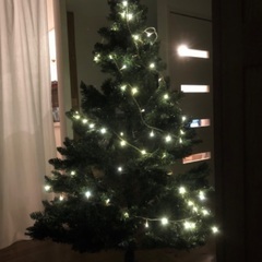 クリスマスツリー　電飾付き　180センチ