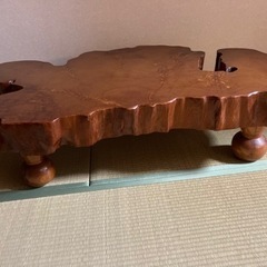 屋久杉 現地(屋久島)で購入 高級座卓 テーブル 和室に！
