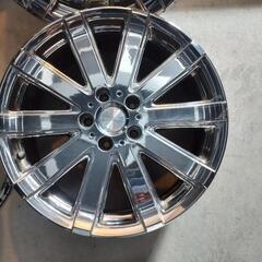 売り切れましたレアシング　メッキスポークホイール　18インチ7.5j
