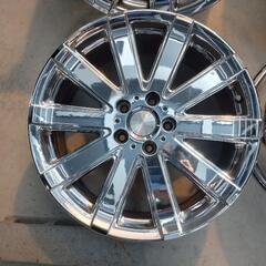 売り切れましたレアシング　メッキスポークホイール　18インチ7.5j