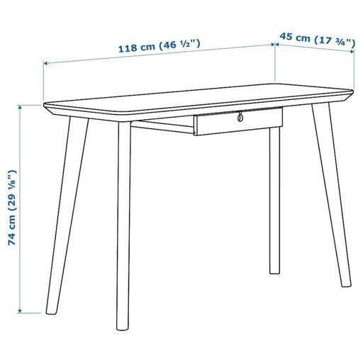 IKEA イケア LISABO リーサボー デスク/テーブル 引き出し付き