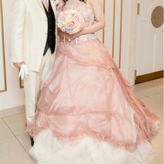 カラードレス ピンク ローズピンク 結婚式 ウェディング