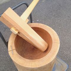 【餅つき】臼と杵【正月】