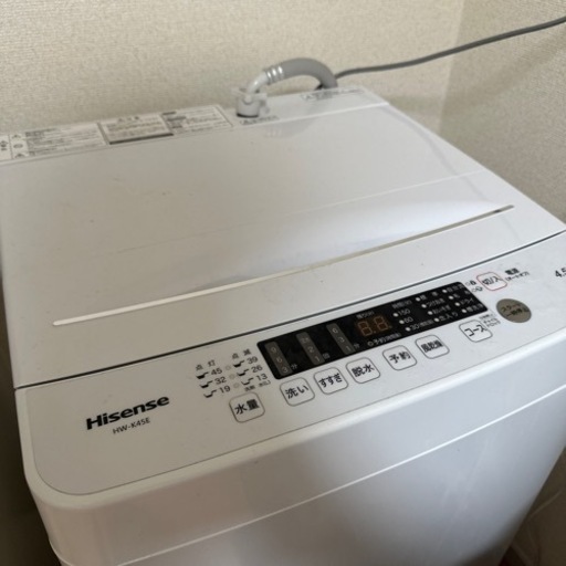 【9ヶ月程度使用】洗濯機　HW-K45E