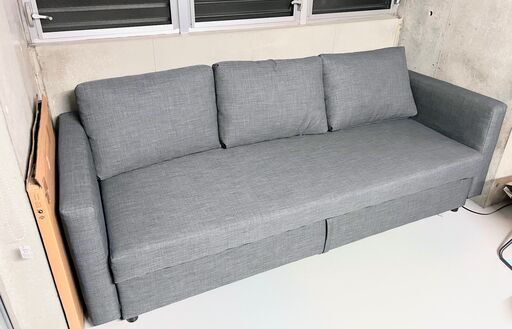 【値下げ】IKEA フリーヘーテン ソファベッド 3人掛け 2022年4月購入 引き取り限定