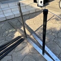 折りたたみカヤックや軽量カヤックの収納に使ってました支柱とバーのセット！　モンベル　アリュート　ボイジャーなど折りたたみカヤックの収納に最適！