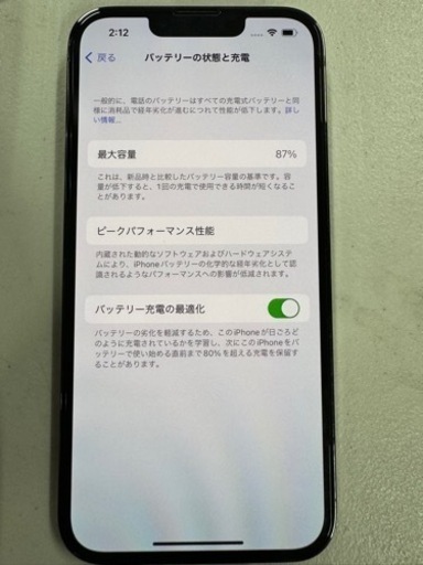 iPhone13Pro 1TB グラファイト SIMフリー バッテリー容量87% 充電器 ケーブル付き iPhone 13Proアイフォン スマホ iPhone