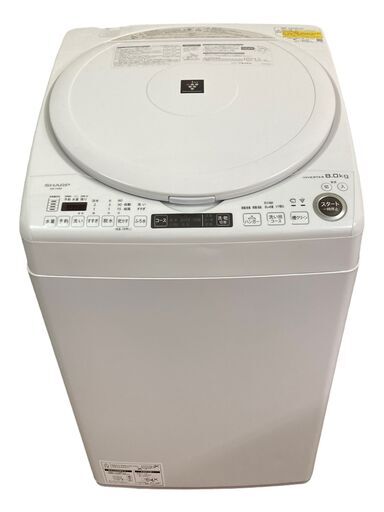 【直接引取歓迎/美品！】SHARP 洗濯機 シャープ縦型洗濯乾燥機 8.0/4.5kg ES-TX8F-W 2021年製（埼玉県川越市）