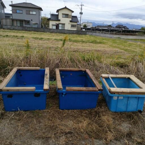 大型生け簀、ダイライト200．無名４００．合計３個
