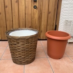 大きめ植木鉢　鉢カバー