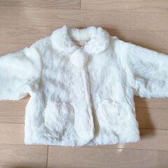 【新品未使用】95サイズの白いコート