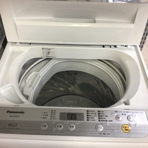 洗濯機 パナソニック NA-F60B12 2018年製 6.0kg