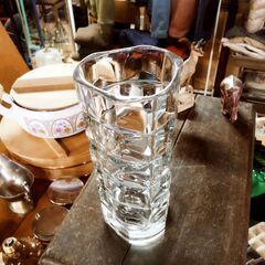 フラワーベース 花瓶 フランス製 ガラス　/UJ-0728 北