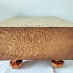 【中古】碁盤 5.6寸(17cm) 足付 ヘソあり 天然木 囲碁盤