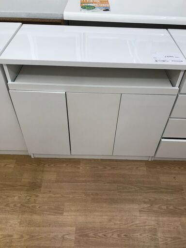 ☆ジモティ割あり☆ レンジ台 ナチュラル H93×D42×W85 クリーニング