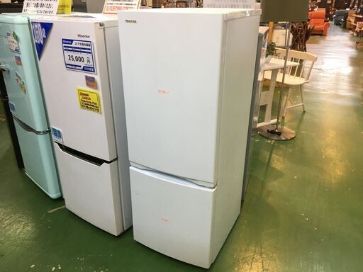 【愛品館八千代店】保証充実TOSHIBA　2023年製153L　2ドア冷凍冷蔵庫GR-U15BS