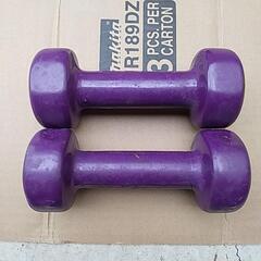 鉄アレイ　2キロ　紫