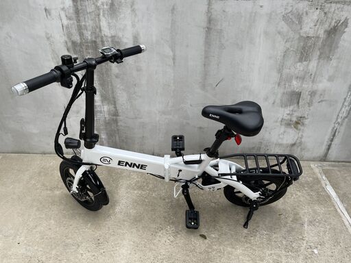 ENNE T250 特定小型原付電動自転車 白 走行距離6kmのほぼ新品