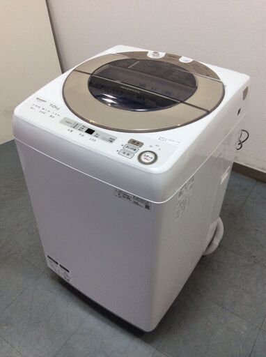 YJT7463【SHARP/シャープ 7.0㎏洗濯機】美品 2019年製 ES-SH7C 家電 洗濯