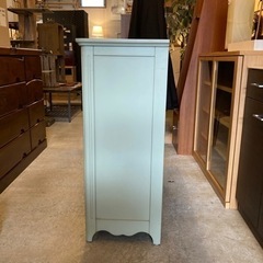 アンティーク調 ペイントキャビネット カントリー シャビー