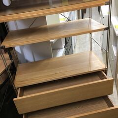 無印 無印良品 MUJI キッチンボード 食器棚 シェルフ ステンレス 