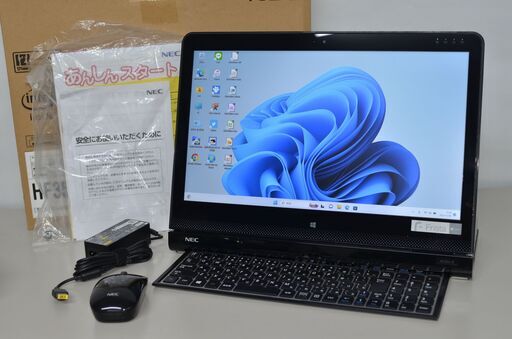 中古一体型PC NEC PC-HF350BAB 日本電気 LAVIE Hybrid Frista 爆速SSD512GB Windows11+office core i3-5005U メモリー8GB ブルーレイ搭載
