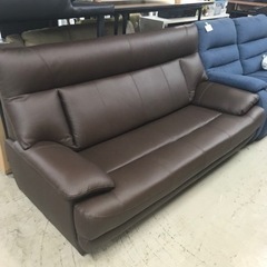 取引場所 南観音 O2311-150 3人掛けソファ ダークブラウン 中古美品