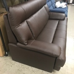 取引場所 南観音 O2311-150 3人掛けソファ ダークブラウン 中古美品