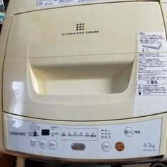 (早急)無料　洗濯機　TOSHIBA　4.2kg AW-42ML