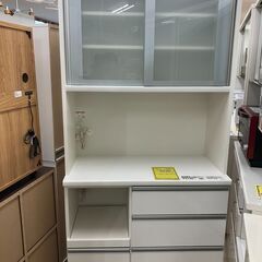 松田家具 キッチンボード フィーネ100 レンジボード 食器棚 収納