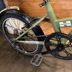 前後タイヤ・チューブ新品！HUMMER 】20インチ折りたたみ自転車 7段