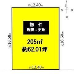 【売土地：仲介】春日井市出川町　60坪超の南向きの宅地！間口広々...