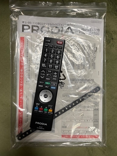液晶テレビ PRD-LE132B B-CASカード、取扱説明書欠品