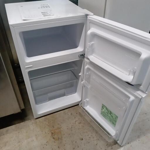 IRIS OHYAMA 2ドア冷蔵庫 PRC-B092D-W 幅48cm 2023年製 右開き アイリスオーヤマ